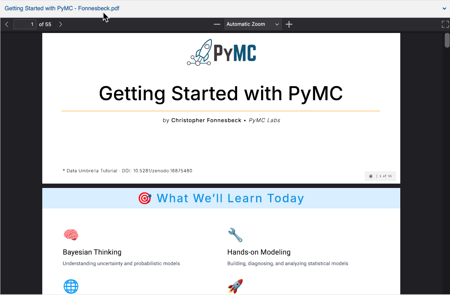 Getting Started with PyMC